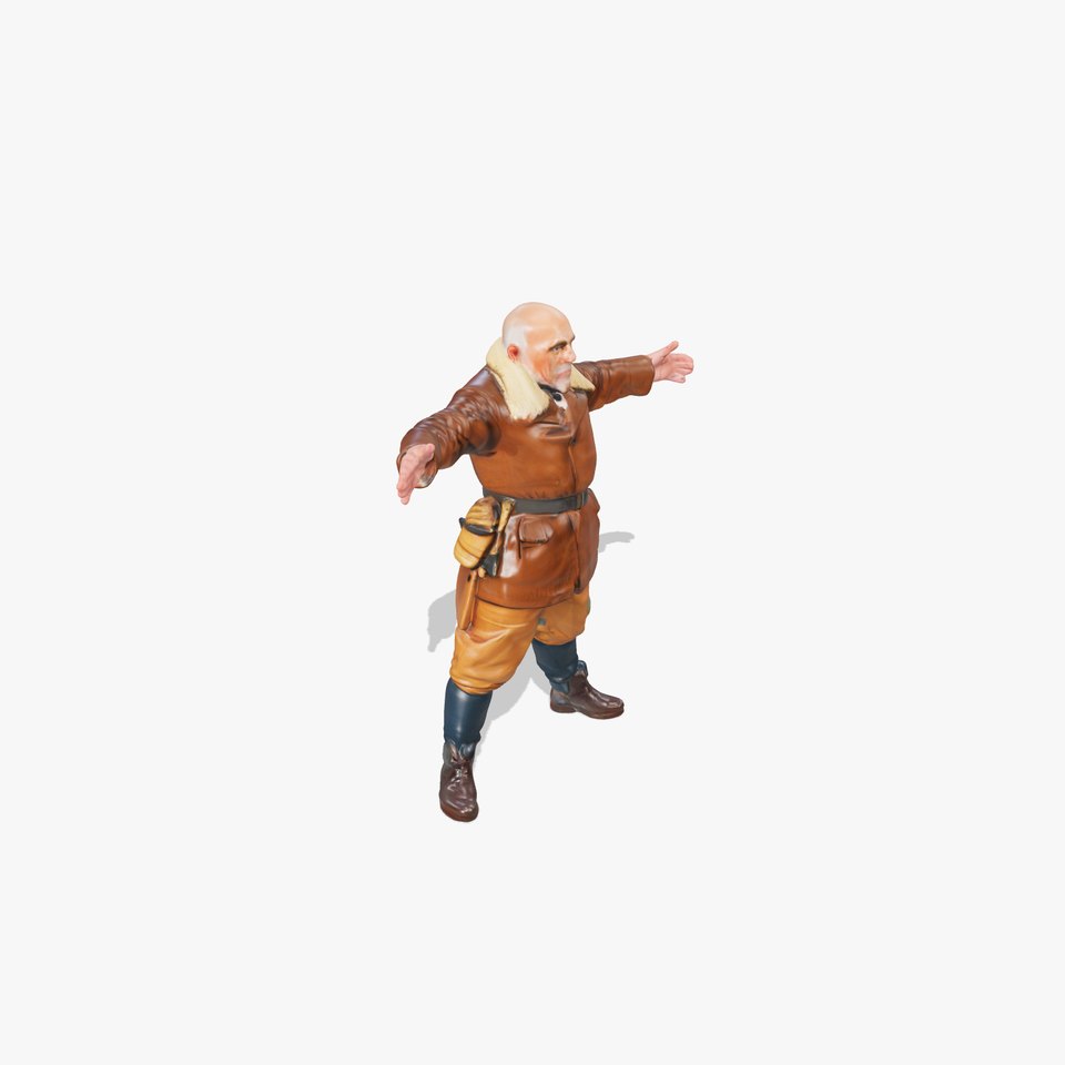 Vintage Aviator Outfit model pack